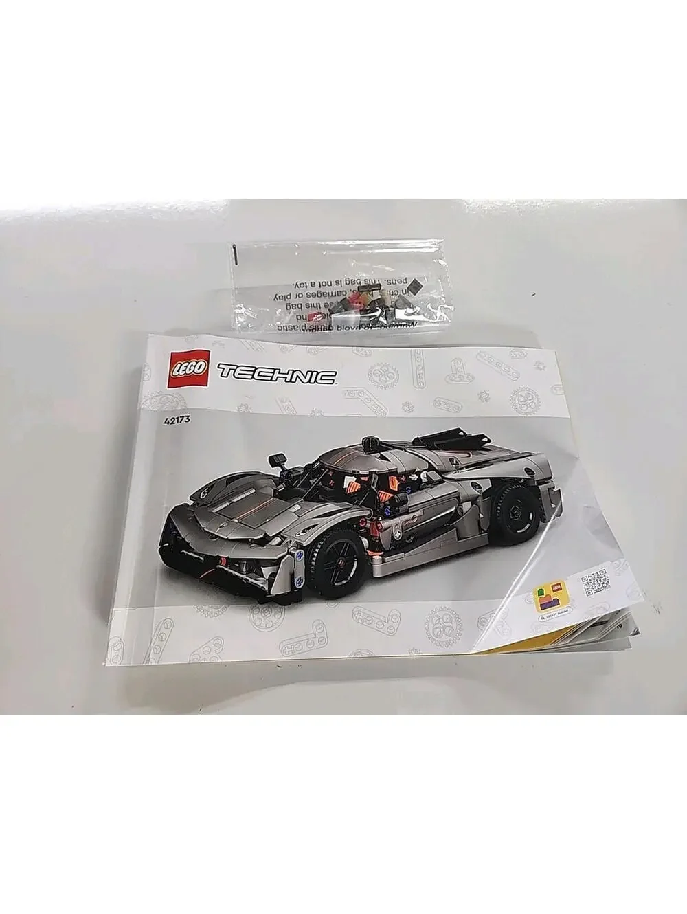 Lego Technic 42173 Koenigsegg Jesko Absolut Manual And Extra Bricks